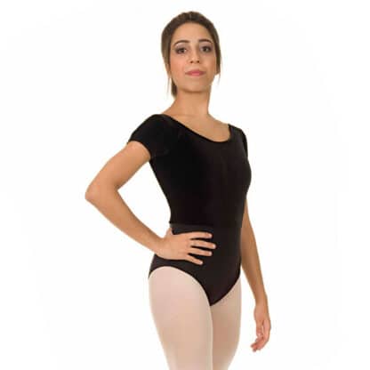 collant ballet veludo frente manga 3/4